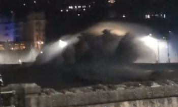 VIDEO: Storm waves overwhelm Torquay seafront