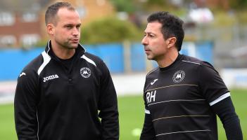 QUALITY LEFT-BACKS TOGETHER Kevin Nicholson and Robbie Herrera. Pic from PPAUK