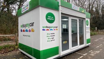 webuyanycar Torquay sales pod 