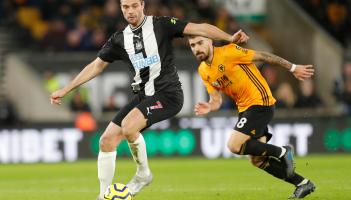 Andy Carroll playing for Newcastle United. Pic from PPAUK