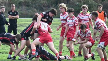 Paignton Colts beat Exeter Saracens. Image from Jennie Kirkup
