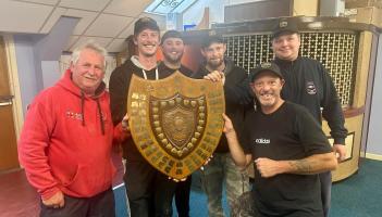 The Brixham SAC team with the Torbay Shield