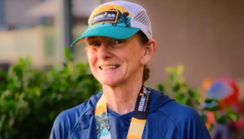 Amanda Radley after completing the Kona Ironman
