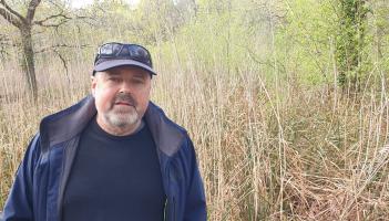 Richard Daws at Wolborough Fen Pic Guy Henderson