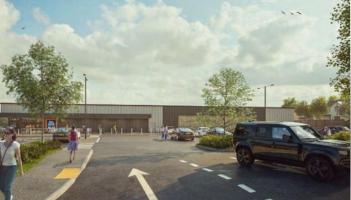 Aldi proposed store at Ivybridge  Pic Kendall King Scott and South Hams Council