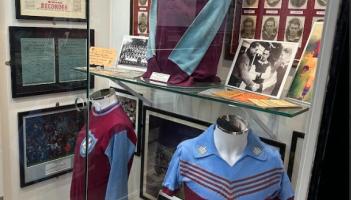 West Ham retro display at Bygones