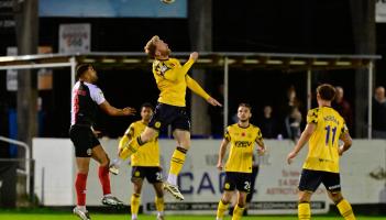 Ed Palmer heading away for TUFC. Pic from PPAUK