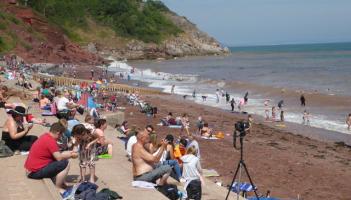  Oddicombe Beach on a summer afternoon by Chris Allen, CC BY-SA 2.0, via Wikimedia Commons