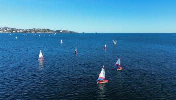 Paignton Sailing Club on the water. Pic from Roger Phillips