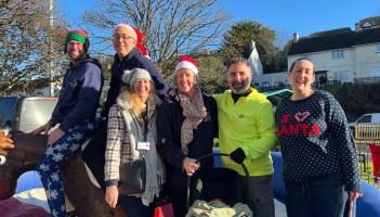 Chris and Jay - Palm Torbay Radio, Cllr. Jackie Thomas, Sarah - Community Builder, 2 week old Baby Ezra, Johnathan  & Catherine Olivero