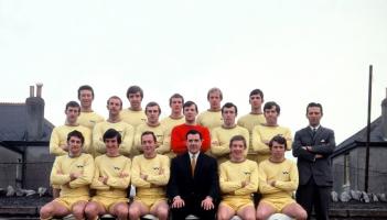TUFC in 1969 Bobby Baxter is far left in middle row