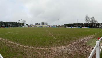 The soggy scene at Brixham RFC