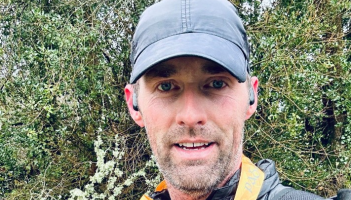 Chris Martin at the Pagan Trail half marathon