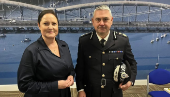 PCC Alison Hernandez with Chief Constable James Vaughan