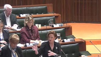 Alison Hernandez, Police and crime commissioner, addresses the police and crime panel in Plymouth. Picture by Alison Stephenson