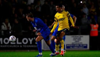 Louis Dennis v Chippenham Town. Pic from PPAUK