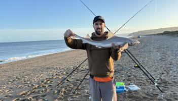 Luke Rossiter with a Smoothhound of 7lbs 2oz