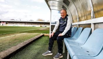 Neil Warnock at Plainmoor. Pic from PPAUK