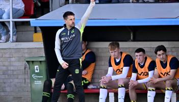 Jimmy Ball in charge at Dagenham. Pic from PPAUK