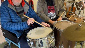 Music therapy - Richard Goss and son Oliver 