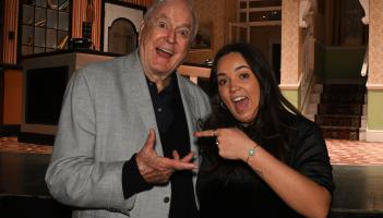 John Cleese and Gabriella Mitchell