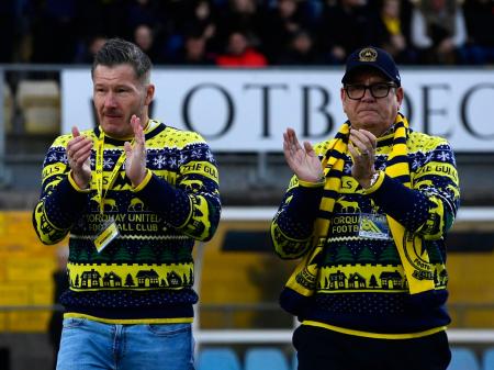 Torquay United Co-Chairmen Mark Bowes-Cavanagh and Michael Westcott. Pic from PPAUK