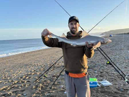 Luke Rossiter with a Smoothhound of 7lbs 2oz