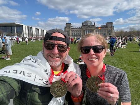 Stuart and Sarah Sweatman at the Berlin Half