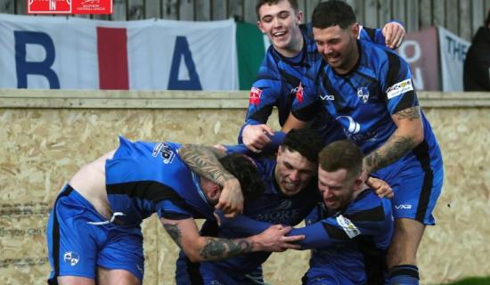 Hopes alive for Brixham AFC. Pic from Dave Roach