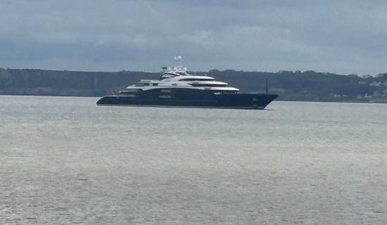Huge superyacht owned by Saudi Crown Prince spotted off Devon coast