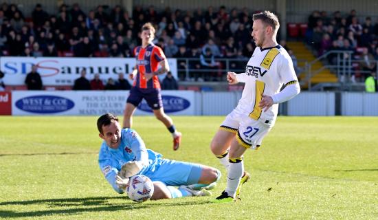 Torquay United beaten at Dagenham. Pic from PPAUK