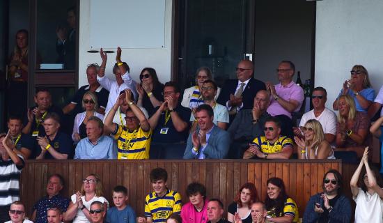 The Directors' Box at Torquay United. Pic from PPAUK