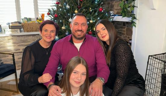 The Floreale family, mum Annette, Marco and daughters Isabel and Sophia