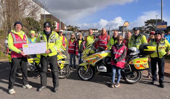 Blood Bikes at Torbay Velopark