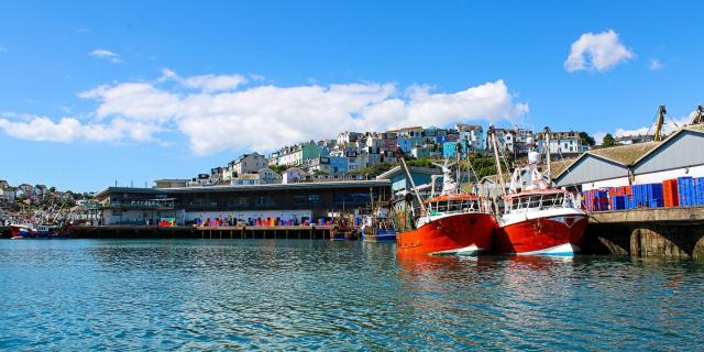 Brixham fish market and harbour
