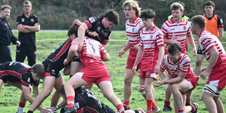 Paignton Colts beat Exeter Saracens. Image from Jennie Kirkup