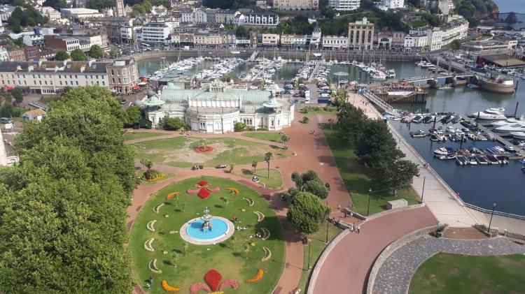 View of Princess Gardens, Pavilion, and Torquay Harbour (Image: LDRS reporter Ed Oldfield)