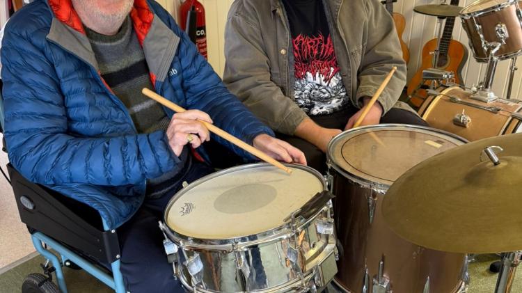 Music therapy - Richard Goss and son Oliver 