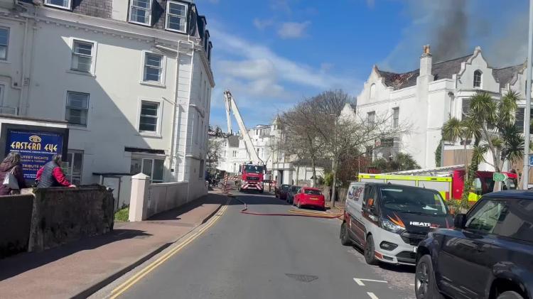 Sherwood Hotel blaze