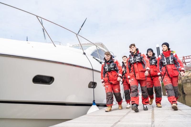 Marine Academy students
