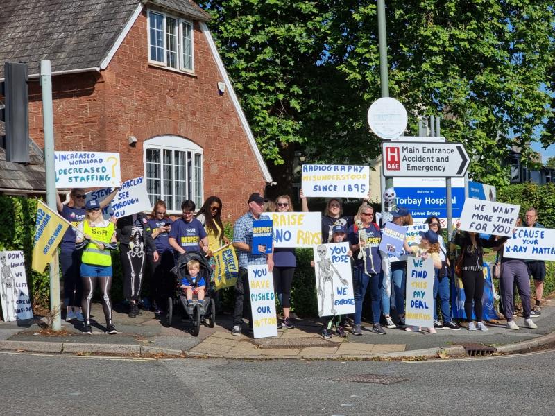 Striking radiographers