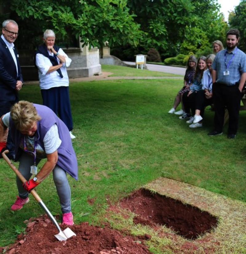 Burying the Rowcroft time capsule