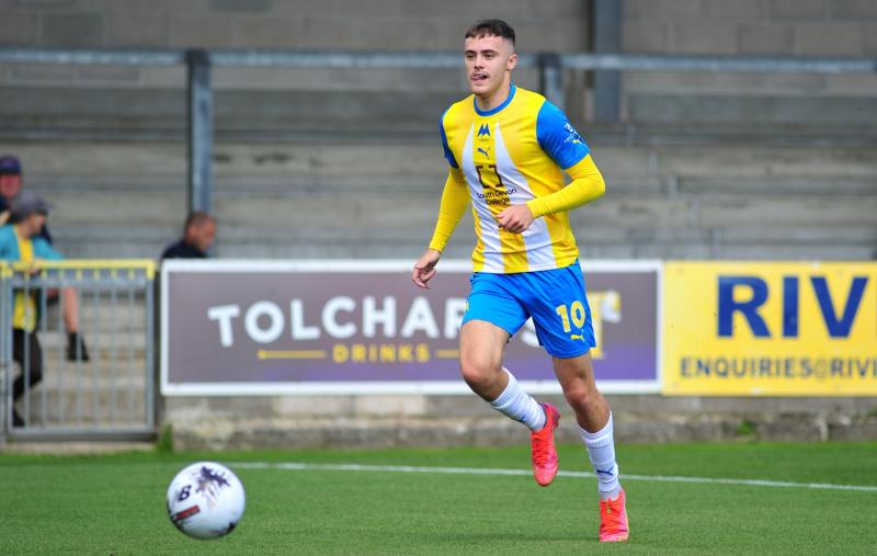 Lewis Collins of Torquay United. Photo PPAUK 