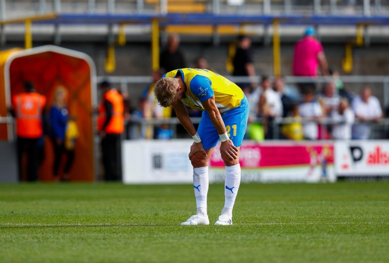 Dejected Dean Moxey. Photo PPAUK