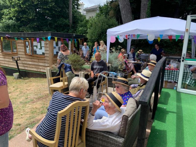 Greycliffe residents enjoying the music