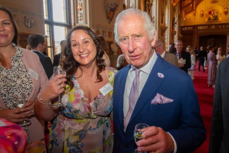 Lesa Garside meets King Charles
