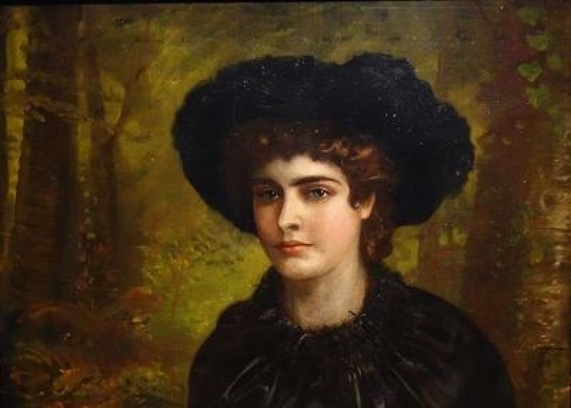 Constance Mary Lloyd by Louis Desanges in 1882