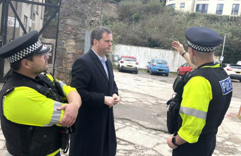 Kevin Foster meeting the Police