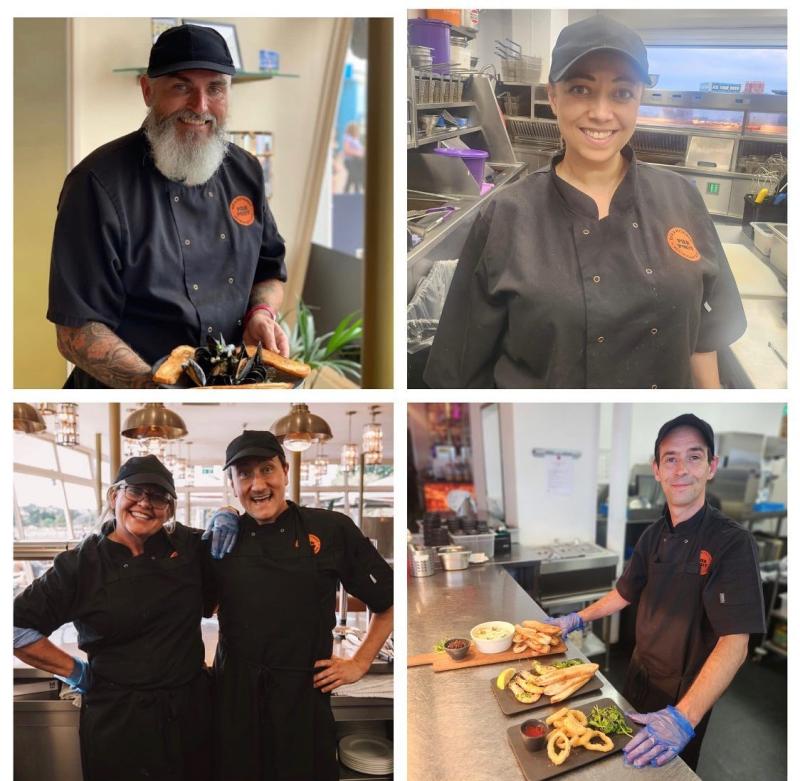 Pier Point kitchen staff