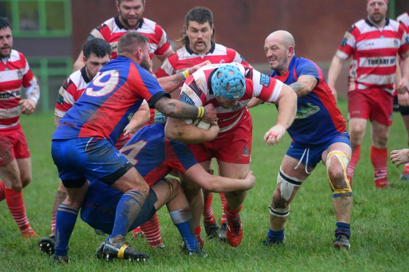 Paignton 2nds and Totnes in action